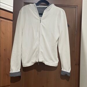 Liz Claiborne White Zip-Up Hoodie